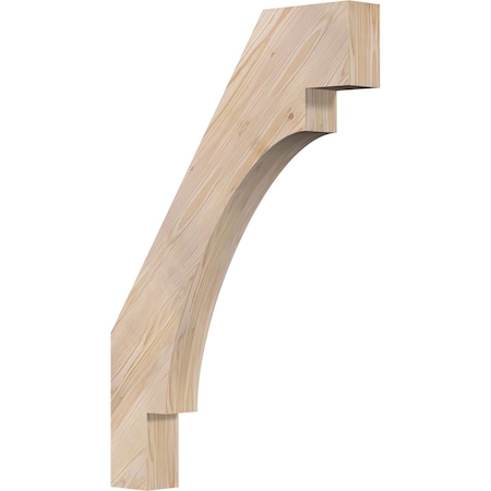Ekena Millwork 3 1/2"W x 24"D x 36"H Merced Smooth Knee Brace, Douglas Fir BRC04X24X36MRC00SDF